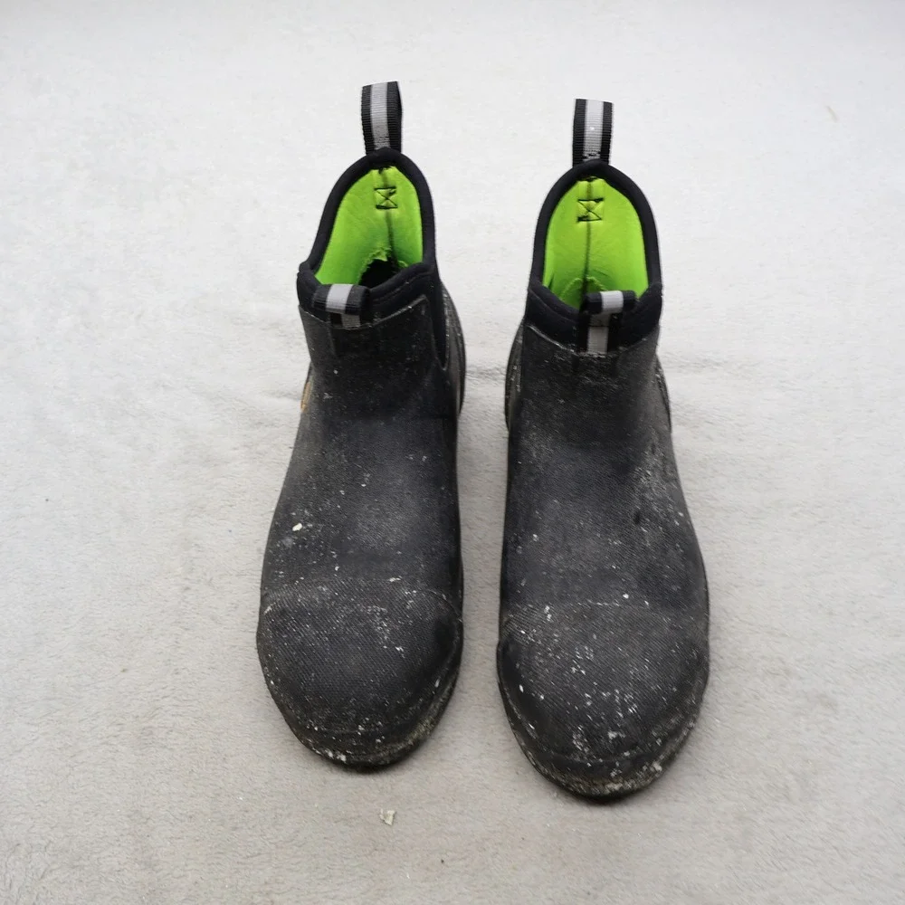Muck Unisex M7 W8 Work Boots Black Chore Steel Toe Waterproof Slip Resistant